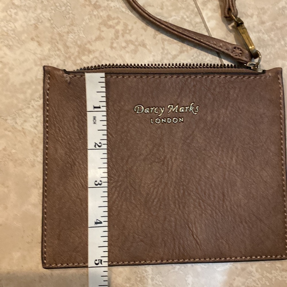 Darcy Marks London Chocolate Brown wristlet - Picture 6 of 6